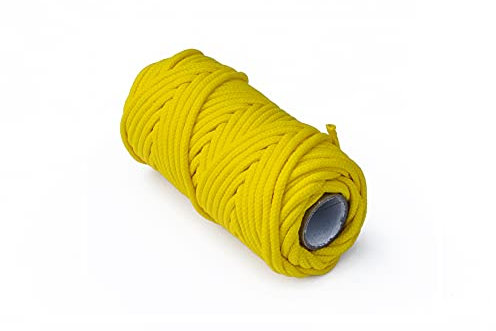 Treccia per veneziana in polipropilene diametro 3 mm. giallo 20 mt.