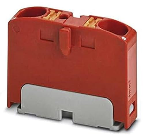 PHOENIX CONTACT PTFIX 2X4 RD Verteilerblock, 0.2mm² - 6 mm² Querschnitt, 6.2 mm Breite, 21.7mm Höhe, 2 Anzahl der Anschlüsse, Rot, 50 Stück