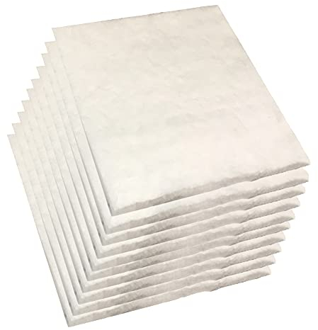 GOONSDS Coperta Antincendio Deflettore Isolante in Fibra Ceramica - per Stufe, Forni, Forni, Mattoni Refrattari, Caldaie,150mmx150mmx6mm10PCS