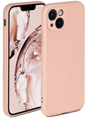ONEFLOW Soft Case für iPhone 13 mini Hülle aus Silikon mit Kameraschutz, Silikonhülle mit erhöhtem Schutz fürs Display, Backcover Schutzhülle, weiche Handyhülle, Rosa
