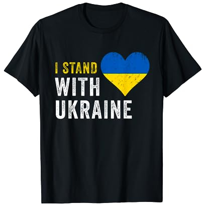 I Stand With Ukraine | Stop Putin Stop War Support Ukraine T-Shirt