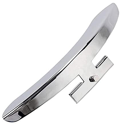 FARUTA Banjo Pickguard Metall Einzelbein Schlagbrett Kratzplatte Armlehne Schutz für Banjo Teile Ersatz (Silber)