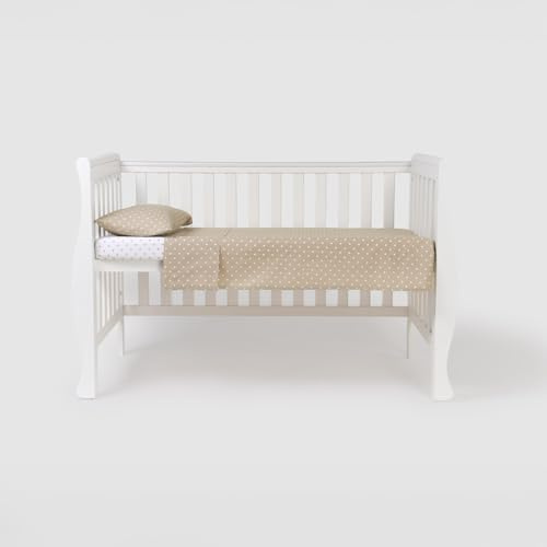 TRAMAS+ Juego Sábanas Cuna 60x120 100% Algodón, Set 3 Piezas Bebé