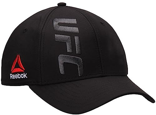 UFC Structured Flex Hat - Schwarz | Rot, schwarz / grau, S/M