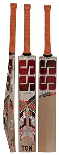 SS Tiger English Willow Cricket Bat | Colour: Beige | Size: 03 | Material: English Willow | Grade: 1 | Light Weight | with Free Cover | Ready to Play | For Intermediate Player