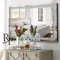 RP Crushed Diamond Mirror Wall Mounted 120 x 80cm Large Full Length Mirror Silver