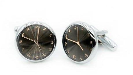 Ruyosn Manschettenknöpfe Herren, Cufflink Manschette Link für Hemd, Manschettenknöpfe Hochzeit Business Party Armbanduhr