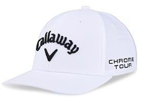 Callaway Herren Golf Tour Authentic Hat - Ai Smoke Verschluss, Weiß, XL EU