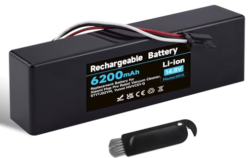 Mspalocell 6200mAh 14.8V batería de Repuesto para Conga Serie 3290 3390 3490 3590 3690 3790 3890, para Viomi SE, Viomi V3, V3 MAX, V3 Pro, V2, V2 MAX, V2 Pro Batería de Robot Aspirador
