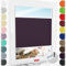 Schuette® Plissee mit Bohren zum Anschrauben ● Thermo Kollektion: Violet Paradise (Violett) ● 60x230cm (Breite x Höhe) ● Suprafix Faltrollo Befestigung ● Bequeme Rollo Montage inkl. Video