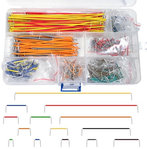 560 Stück Jumper Wire Set, Breadboard Jumper Kabel Kit, 14 Verschiedene Längen Sortiert Male zu Male mit Plastikbox (560)
