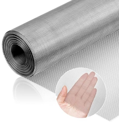 Bigingjia Bigjiaing Rouleau de Treillis métallique en Acier Inoxydable 304 20 Mailles, Treillis métallique Anti-rongeurs, Panneaux de Maille pour Rats, Souris, Insectes, Maille pour rongeurs pour Fen