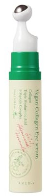 AXIS-Y Vegan Collagen Eye Serum with Triple Hyaluronic Acid & 5-Peptide Complex | Anti-Aging, Fine Line Reduction, Brightening | Vegan & Cruelty-Free Korean Skin Care | 10ml / 0.33 fl. oz.