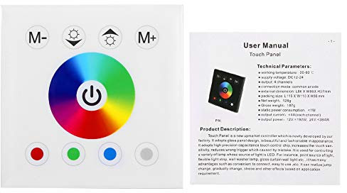 Controllore a LED per pannello a sfioramento, Controller LED Interruttore da Pannello a Sfioramento Interruttore Dimmer per Controller da Pannello a Sfioramento LED RGBW Colorato