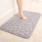 TXHFYKH Tapis de salle de bain en microfibre douce et absorbante, antidérapant pour le sol de la salle de bain, lavable en machine, pour douche et baignoire, 40 x 60 cm, gris