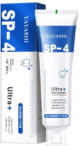 -4 Zahnpasta - -4 Probiotische Zahnpasta Zur Fleckenentfernung,Freshen Breath Zahnpasta, Zahnaufhellungs-Zahnpasta Zur Entfernung Von Zahnaufhellungsflecken, 120g