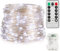 Twinkle Star Fairy Lights Battery Operated, 30m 300 LED Copper Wire String Lights with Remote/Timer/8 Modes, Waterproof Indoor Outdoor Christmas Lights for Xmas Tree Decorations, Cold White