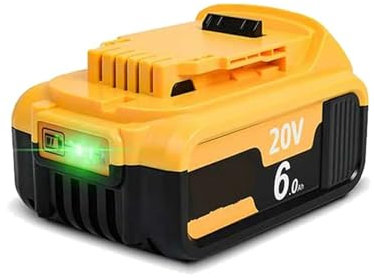RRYUIOO MAX-Akku, Kompatibel Mit Dewalt 20 V/60 V DCB609, Lithium-Ionen-Akku for DCB200 DCB201 DCB609 DCB182 DCB204, Herausnehmbarer Akku(DCB200 6000mAh)