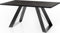 WFL GROUP Esstisch Colter Schwarz im Modern Still, Rechteckig Tisch - Ausziehbar von 140 cm bis 240 cm, Pulverbeschichtete weißen Metallbeine - 140 x 80 cm - Schwarzes Marmor
