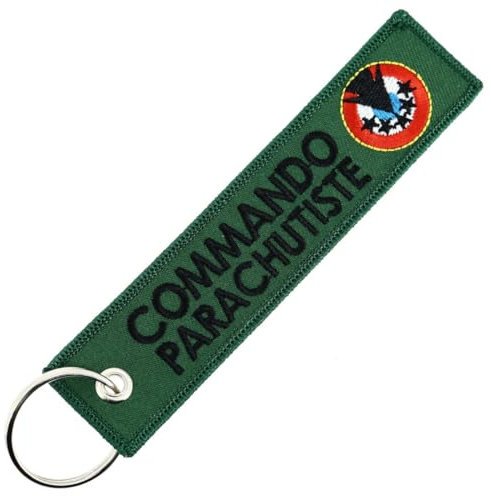 CLJ - Porte-clés - Commando Parachutiste - Armée de l'air - Vert armée - Militaire -