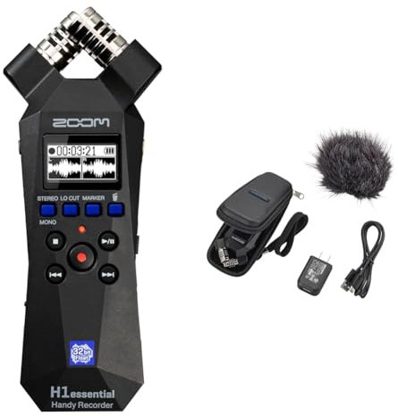 Zoom H1essential Bundle (EU Version) - Zoom H1essential + Zoom APH-1e Accessory Pack | Das perfekte Bundle zum Durchstarten mit allen wichtigen Zubehörteilen