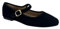 MODELISA - Zapatos Bailarinas Plana Cierre con Hebilla Estilo Casual Mujer (Negro, Sistema Tallas Calzado EU, Adulto, Mujer, Números, Mediano, 37)