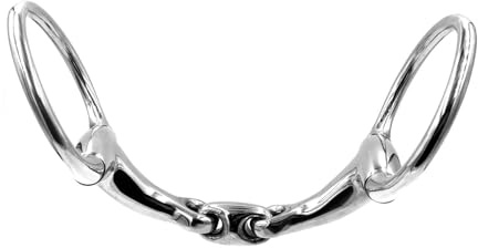 ES0084 Olivenkopftrense Doppelt Gebrochen Edelstahl 70mm/14mm, 12.5 cm | Equine Smile Olivenkopfgebiss Olivenkopf Gebiss Pferd Pony Maulschonend Trensengebiss Reitsport Quetschschutz Wassertrense