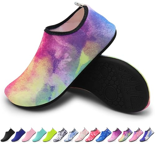Scarpe da Mare Unisex – Scarpe da Acqua Antiscivolo per Spiaggia, Piscina, Yoga, Surf – Leggere, Traspiranti e Asciugatura Rapida