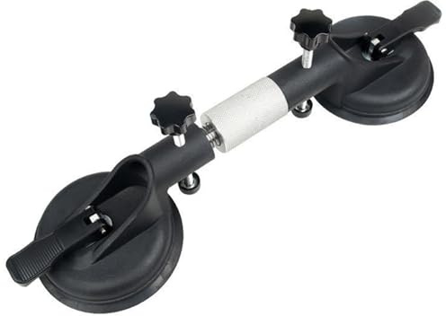 Seam Setter Suction Clamps Worktop, Heavy Duty Vacuum Suction Cup Glass Lifter Granite Sucker Pump Lift, duals Suctions Pads To Lift Glass, Tiles, Slabs, Lifting Capacity 50/150kg