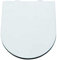Gala Marina- Asiento ABS para Inodoro, Incluye Kit de Fijación y Bisagras de Acero Inoxidable, Color Blanco, Medidas 36 x 3.5 x 42 cm – Modelo G5142001