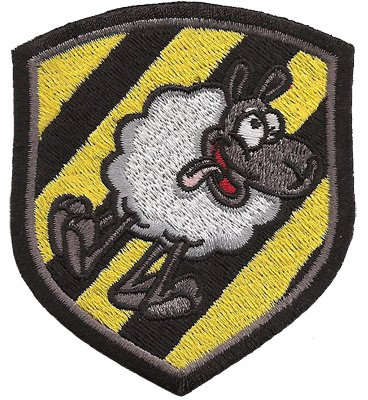 Crazy Sheep Schäfchengruppe, verrücktes Schaf Schäfer Aufbügler Aufnäher Patch