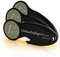 Einkaufswagenlöser ® Münze schwarz/Schlüsselanhänger Einkaufschip mit Schlüsselfundservice/Abziehbarer Einkaufswagenchip Metall, Chip Einkaufswagen, Key Finder / 3 Stück