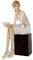 ELVA Moderne Deko Figur aus Poly-Harz 14x10x26cm