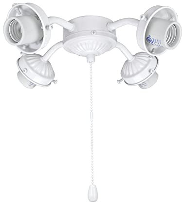 Aspen Creative 22003–21, Deckenventilator mit Kette, 22,9 cm breit, weiß lackiert
