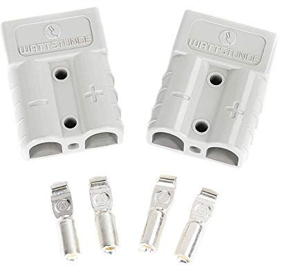 WATTSTUNDE Anderson Stecker mit Crimpkontakt- Verbinder Adapter für SunFolder Solartasche (Anderson Stecker)