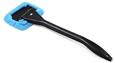 Streetwize - Microfibre Car Windscreen Easy Cleaner, Glass Cleaner Tool | Machine Washable Cloth, Ergonomic Handle, Reusable, Wet/Dry Use, Demisting Function, Pivotal/Removable Head