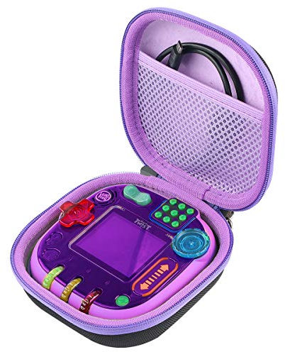 co2CREA Voyage Stockage Porter Étui Housse Case pour VTECH TRANSLUCIDE Rockit Twist Consoles de Jeux éducatifs (Violet Interne)