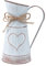 Shabby Chic Rustikalen Bauernhaus Krug Krug Vase Vintage Metall Verzinkt Blumentopf Eisen Blumeimer Dekorative Pflanzer Tisch Herzstück