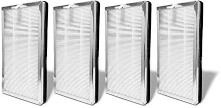 Nispira MA-15R True HEPA Replacement Filter Activated Carbon Compatible with Medify Air MA-15 Air Purifier. 4 Packs