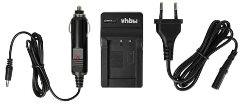 vhbw Ladegerät kompatibel mit Rollei Compactline 103, 110, 203, 82, 82SE Kamera Camcorder Action Cam-Akku - Ladeschale