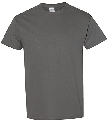 Heavy Cotton 100% Cotton Tshirt (G500), (Charcoal, Medium