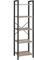 VASAGLE Regal, Bücherregal, Standregal, DVD-Regal, mit 5 Ebenen, Büroregal, offene Ablagen, für Büro, Wohnzimmer, Schlafzimmer, Küche, 30 x 40 x 153 cm, greige meliert-tintenschwarz LLS100B02