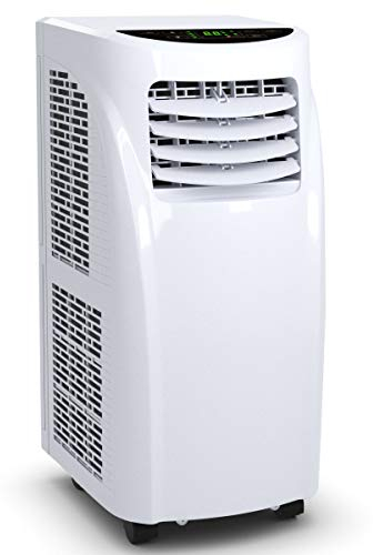 COSTWAY 4 in 1 mobile Klimaanlage 7000 BTU tragbar, Entfeuchter Klimagerät mit 1,5m Abluftschlauch Schlafmodus |17℃-30℃ | Fernbedienung | 2,6KW | für 10-20 ㎡ | 24H Timer
