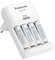 Panasonic eneloop Steckerladegerät BQ-CC51 Rundzellen-Ladegerät für 2/4 NI-MH Akkus AA/AAA Charger Basic + 4X AA 1900 mAh Akkus, 52051E40, Weiß