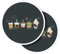 Runde Vinyl-Aufkleber (2 Stück) 10 cm – niedliche Bubble Tea Kaffee Getränke Cafe für Laptops, Tablets, Gepäck, Scrapbooking, Kühlschränke #50649