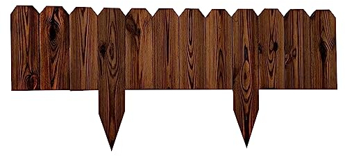 Mini Clôture de Jardin 102x20 cm Rollborder Clôture en Bois Flexible Bordure de Jardin Jardin Décoration pour Maison Accessoires Bricolage Jardin Terrasse