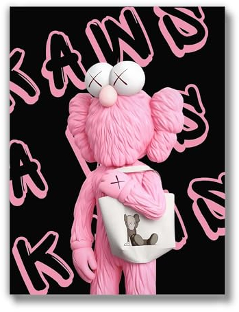 Hypebeast Raumdekor (ungerahmt, Michael Jordan, Sneaker-Poster, Sneakerhead-Poster, Air Jordans, Jugendzimmer, Mädchenzimmer, Wandkunstdruck, Schlafzimmer, Schlafsaal, Schreibtisch, rosa Geldbörse,