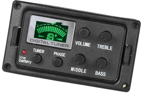 Tonabnehmer Akustik Akustikgitarre EQ Equalizer Ton Und Lautstärke Verstärker Preamp Piezo Pickup Mit Tuner Phase Funktion LCD Display