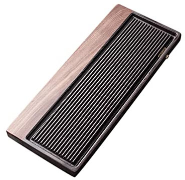 HUIHHAO Bandeja de té Gongfu Bandeja de té de Madera Bandeja de Madera Maciza for el hogar Juego de té Simple de Kung Fu Mesa de té Mesa de Cerveza Seca de mar(40x20x4cm)