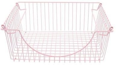 SiaBiced Praktischer Drahtkorb für Die Küchenorganisation, ROSA